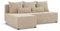 Fermo - Ecksofa mit Schlaffunktion, Bettkastem, Komfort und Still, Universelle Seite, beige (Poso 100)