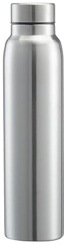 Single Wall Stainless Steel Water Bottle, 1000ml Wide Mouth Camping Water Bottle, Large Capacity Leak Proof Sports for Gym, Travel, Sports