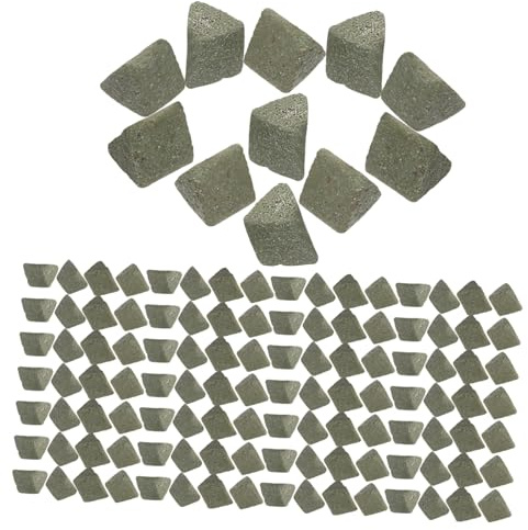PRETYZOOM Ceramic Triangle Abrasive for Polishing Machine Fast Buffing Abrasive Tumbler Media 450g Bag