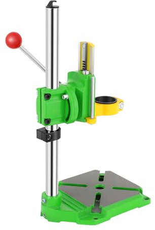 MIIWWOWO Bench Drill Press Stand 90° Mini Drills Press Multifunction Benchtop Drills with Heavy Duty Cast Base, Drill Tools Holder for Assisting Drilling in Home and Store, 38-43MM