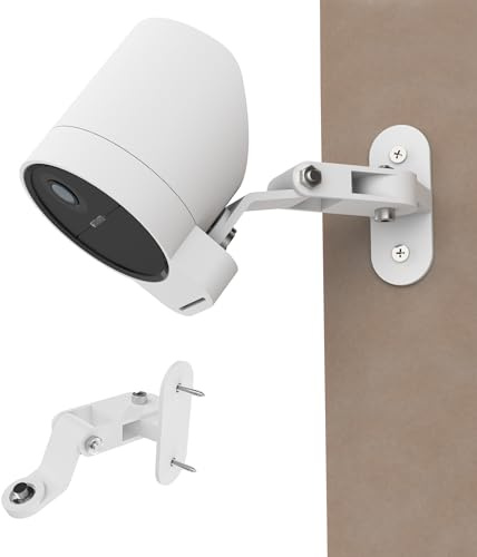 Metal Wall Mount Compatible with SimpliSafe Outdoor Camera Series 2 Screw Mount Anti-Drop, Adjustment Swivel Mount Bracket , Provide Better Viewing Angles (Camera Not Included) (1)