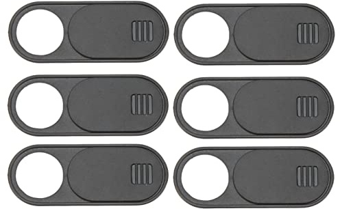 Ausla 6PCS Car Cabin Camera Cover, Black Car Camera Slide Blocker Replacement for 3 Y
