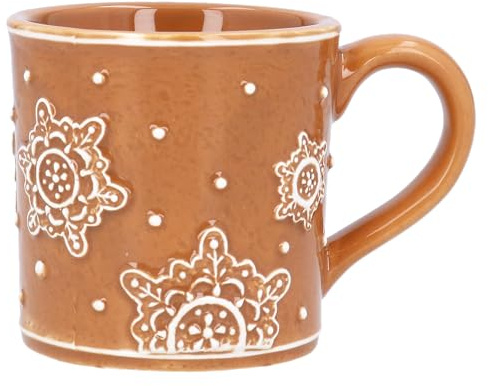 Gisela Graham Gingerbread Design Mug, Small
