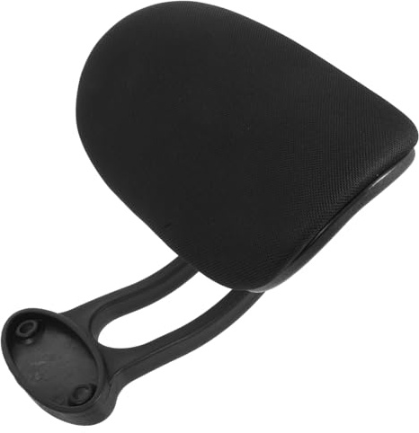 ULTECHNOVO Poggiatesta Sedia da Ufficio Regolabile Ergonomico con Cuscino per Nero Supporto Comfort per Gaming e Studio Design Moderno e Resistente in Nylon e Spugna