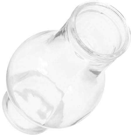 Chimenea de Cristal para Lámpara de Aceite, Vidrio Transparente 1pieza | Pantalla de Cristal Recambio, Pantalla Antigua para Queroseno, Repuesto 3cm Reforzado