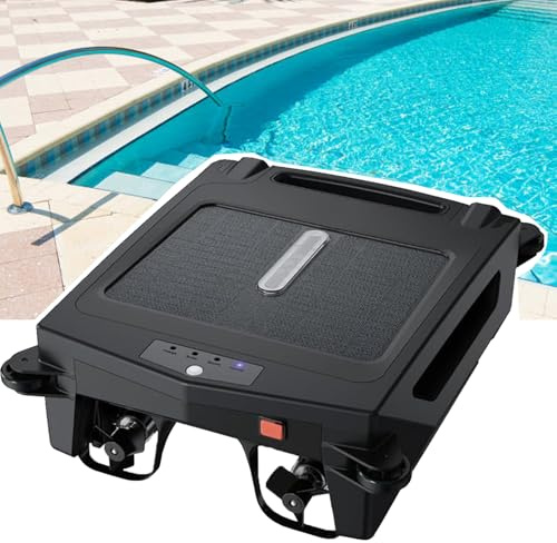 Robot Skimmer de piscina inalámbrico automático con energía solar, carga dual, optimización de camino, dos velocidades, compatible con agua salada para una limpieza eficiente de la piscina
