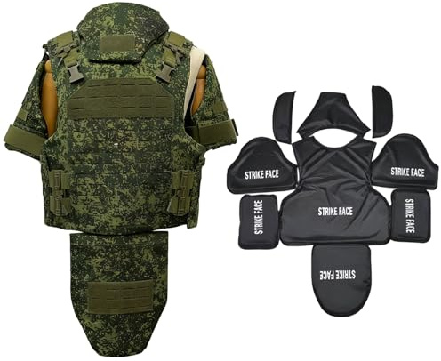 LZAQHMT Modular Tactical Plate Carrier Set - Full Protection Replica Vest With Removable Accessory Pack | Quick Release Training Gear(GR-IIIA)