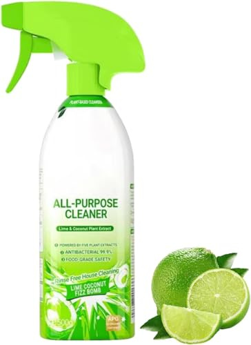 All Purpose Cleaner, 500ml All-Purpose Plant-Based Cleaner, Powerful Stain Removal Cleaning Spray, Multipurpose Cleaners for Kitchen, Bathroom, Hold, Oven, Stove