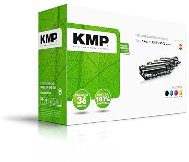 KMP Trommeleinheit passend für Brother B-DR26V (DR241CL) Multipack - für Brother DCP-9020CDW, DCP-9022CDW, HL-3140CW, HL-3142CW, HL-3150CDW etc.