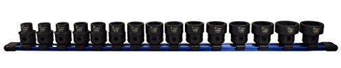 Astro Pnematic - 15Pc 1/2 Drive Low Profile Nano Impact Sockets - Metric (Model: 78215)