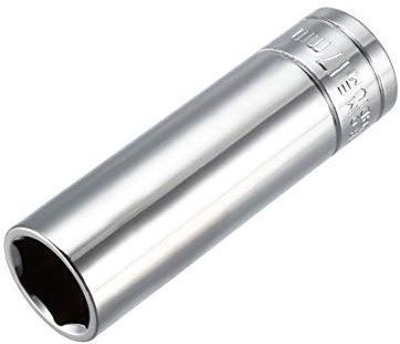 sourcing map 1/2 Inch Drive 17mm 6-Point Deep Socket, Metric, Cr-V, 78mm Length