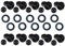 10 x Illu Fassung E27 + Dichtung flach für Illu Lichterkette Flachbandkabel H05RNH2-F (E27)