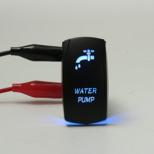 TuToy Spst 12V 20A Polig EIN/Aus Kippschalter Wasserpumpe Led Wippenschalter - Blau