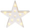 GUOCHENG Lovely Star LED Night Light Battery Operated LED Marquee Sign Decorative Table Lamps for Baby Children Bedroom Nursery Christmas Birthday Party(White)