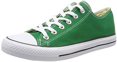 Elara Unisex Sneaker Textil Turnschuh Low top Chunkyrayan 089-A-CA01-Green-37