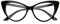 Cat Eye Womens Black Hot Fashion Clear Lense Nerd Geek Glasses Retro Style