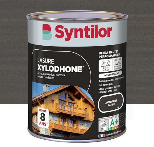 Syntilor - Lasure Xylodhone® Ultra Hautes Performances 8 Ans Anthracite Satiné 1L