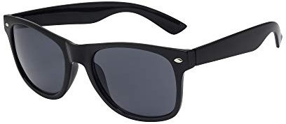 ASVP Shop® Mens Womens Classic Mirror Sunglasses Vintage Retro (Black/Black)