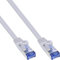 InLine 71805W - Cable de conexión Plano U/FTP, Cat. 6A, Color Blanco, 5 m