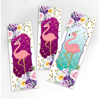 10 Lesezeichen Flamingo Mitgebsel Gastgeschenk beim Geburtstag Kindergeburtstag Hochzeit Taufe Mädchen (10 Lesezeichen)