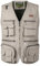 KTWOLEN Herren Angelwesten Sommer Outdoor Weste mit Vielen Taschen Fotografie Anglerweste Arbeitsweste Safari Weste Jagd und Fischer Weste, Beige, L