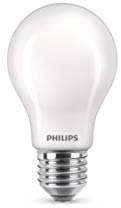 Philips LED Premium Classic A60 Frosted Light Bulb 2 Pack [E27 Edison Screw] 40W, Cool White 4000K, Non Dimmable