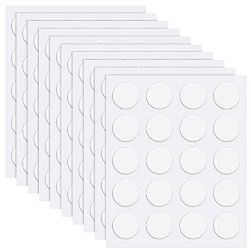 Zonon Transparente Doppelseitige Klebepunkte Acryl Aufkleber Wasserdichte Punkt Aufkleber (200 Stücke, 0,98 Zoll/ 25 mm)