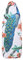 XNSHUN Bügelbrettbezug Bügeltischbezug, Extra Dick Klassischer Baumwollbezug Mit Elastischem Gummizug, Extra Dampfdurchlässig Bügelbrettbezug Für Dampfbügelstation/Dampfbügeleisen, 140x50cm (Stil C)