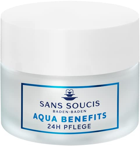 Sans Soucis Gesichtscreme 24h Pflege 50 ml – Tagescreme Nachtcreme Hautpflege mit Hyaluronsäure und Thermalwasser Aqua Benefits