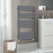 Warmehaus Scaldasalviette a pannello piatto, scaletta per radiatore, antracite, 1000 x 450 mm, grigio riscaldamento centralizzato, scaldasalviette per bagno e cucina