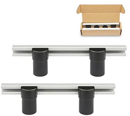 Singring Planing Stop Board with Dog Hole Clamp Woodworking Track Bench Clamps DIY Workbench Fixing Tool 2 Pack (20mm)