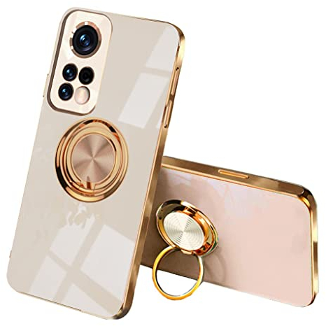 SEEKOO Schutzhülle für Xiaomi Mi 10T / Mi 10T Pro 5G, ultradünn, elegant, aus weichem Silikon, Galvanik, Design, glänzend, stoßfest, TPU-Gel, Schutzhülle mit 360-Grad-Rotation, Rosa