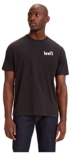 Levi's Men's Ss Relaxed Fit Tee T-Shirt, Poster Caviar+, S