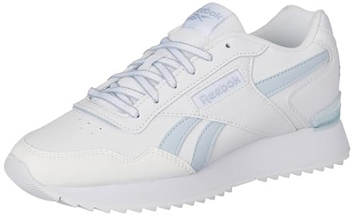 Reebok Women Glide Ripple Clip Sneaker, FTWR White/Feel Good Blue F23-R/Pure Grey 1, 3