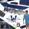 KESSER® Campingbett Feldbett Klappbar Klappbett Campingliege inkl. Tragetasche + Seitentasche 190 x 67 x 35cm bis 250kg Belastbar Metallrohr 600D Oxfordgewebe Stabiles Tragbar Liege Reise Bequem