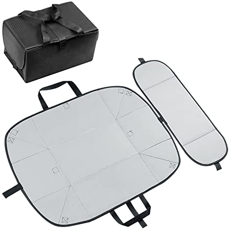 Adorila Ironing Mat for Table Top, Portable Travel Iron Carrying Case Bag, Foldable Heat Resistant Ironing Board for Countertop