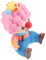 Angoily Clown-ornamente Zirkusclown-figur Clown-desktop- Miniatur Tischdeko Clown Figur Clown-actionfigur Karneval-kuchen-topper Mini-figur Weiches Gummi Büro Marionette Schreibtisch