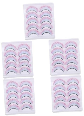 Angoily 25paires Faux Colorés Pour Cosplay Imprimés Dégradés Pour Halloween Événements Et Photographie