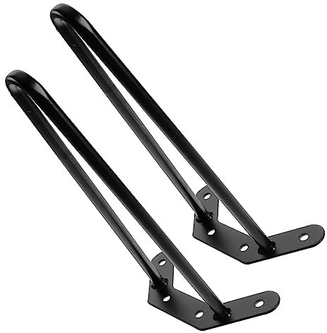 HEMOTON Pieds De Meuble Élégants en Fer De 25 Cm en Épingle À Cheveux pour Table Basse Bureau Meuble TV