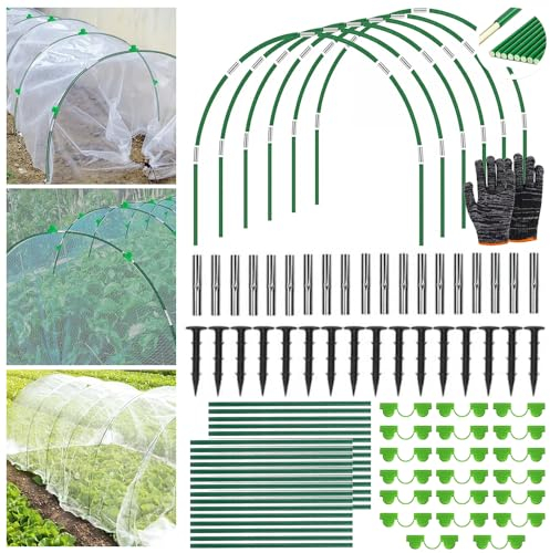 Arceaux Serre De Jardin, Arceaux pour Serre Tunnel, Cerceau de Serre de Jardin, Cerceau pour Serre de Jardin, Kit De Maison De Cerceau De Jardin, Garden Arceaux pour Serre Tunnel