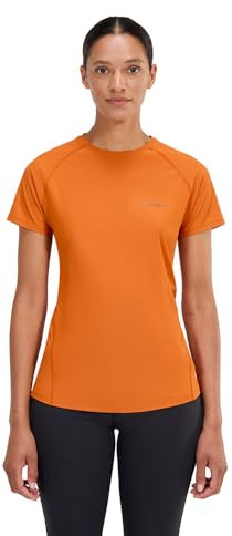 Berghaus Damen 24/7 Kurzärmeliges Tech-Baselayer-T-Shirt mit Rundhalsausschnitt | Feuchtigkeitsableitend | Atmungsaktiv T-Shirt, Loderndes Feuer, 12
