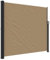 vidaXL Seitenmarkise, Sichtschutz Ausziehbar, Windschutz Sonnenschutz für Garten Balkon Terrasse, Seitenrollo Seitenwandmarkise, Taupe 180x300cm