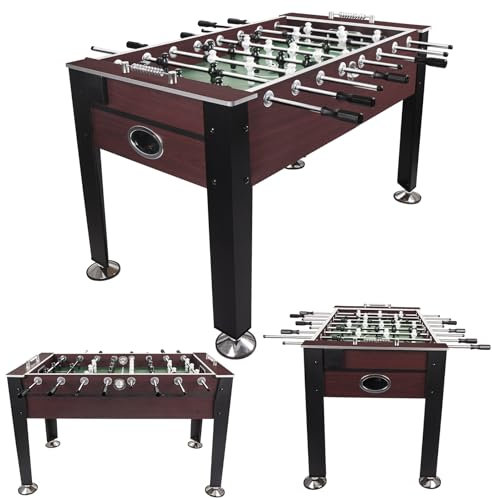HLC 55 Football Table Foosball Soccer Game Table with Bead Style Scoring Device Indoor Adult Kids Family Play Sports Fun