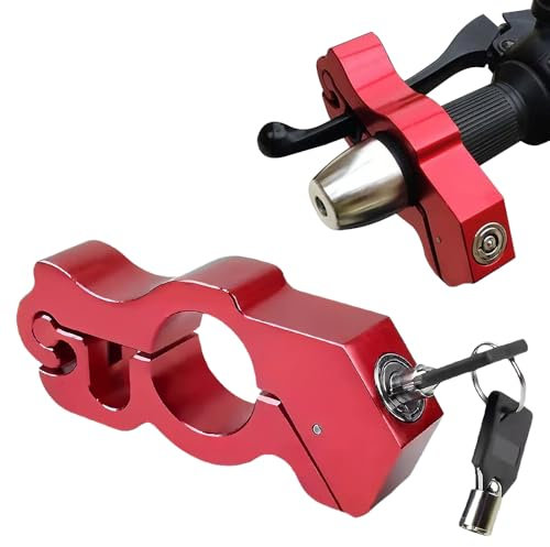 Universal Motorrad Lenkerschloss Vorne Bremse und Kupplung Schlösser Anti-Diebstahl Griffschloss für Dirt Bike Motorrad Zubehör Motorrad Schloss Fahrrad Sicherheit Motorrad Bremsschloss mit Schlüssel
