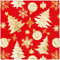 20 Servietten Weihnachten Weihnachtsornamente gold auf rot als Tischdeko. Papierservietten mit Motiv. Auch für Decoupage und Serviettentechnik 33x33cm