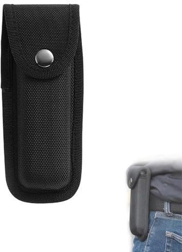 1 pcs Belt Knife Pouch Oxford Knife Case Black Pocket Knife Sheath with Belt Loop Nylon Snug Fit Belt Knife Pouch for Pocket Knives Folding Knives Within 14 cm Length,No Knives