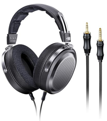 FiiO FT1 Pro Open-Back Planar Magnetic Wired Hi-Fi Kopfhörer für Zuhause, Studio, Aufnahme, hohe Empfindlichkeit (Schwarz)