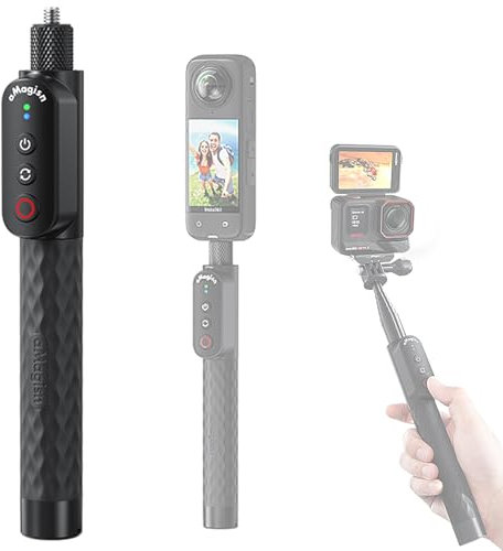 Honbobo Selfie-Stick für GoPro Hero 13 Black, Insta360 Ace Pro, Insta360 X4, Fernbedienung Stick für GoPro/Insta360/Android/iOS-Telefon, 1M/5.1 Bluetooth/10M Wasserdicht/96h (1/4 Interface)