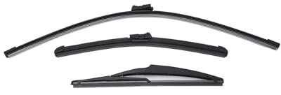 TUTSFGFZH Für FIAT 500 500C 500L 2009-2023 Vorne Hinten Scheibenwischerblätter Weiche Gummi Windschutzscheibe Regen Pinsel Auto Wischerblätter Wischerarm