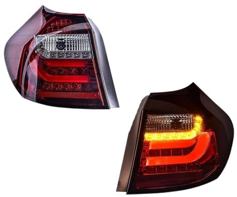 SCMDNOZ Auto Rückleuchten für BMW 1 Series Hatchback E87 2007 2008 2009 2010 2011, Links Rechts Bremslichter Heckleuchten Rücklicht-Komplettsets Ersatz Zubehör
